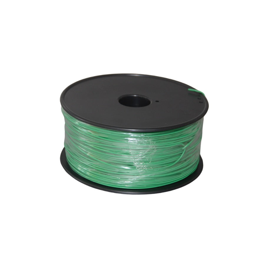 Green electric fence wire spool for pet containment and animal fencing systems